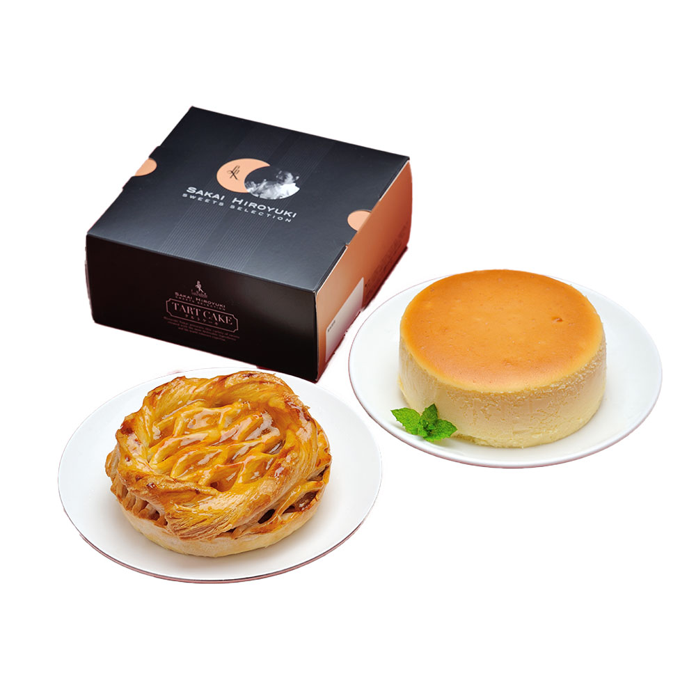 【送料無料※北海道・沖縄等一部地域除く】坂井宏行監修  津軽りんごパイと濃厚チーズケーキ 各1個
