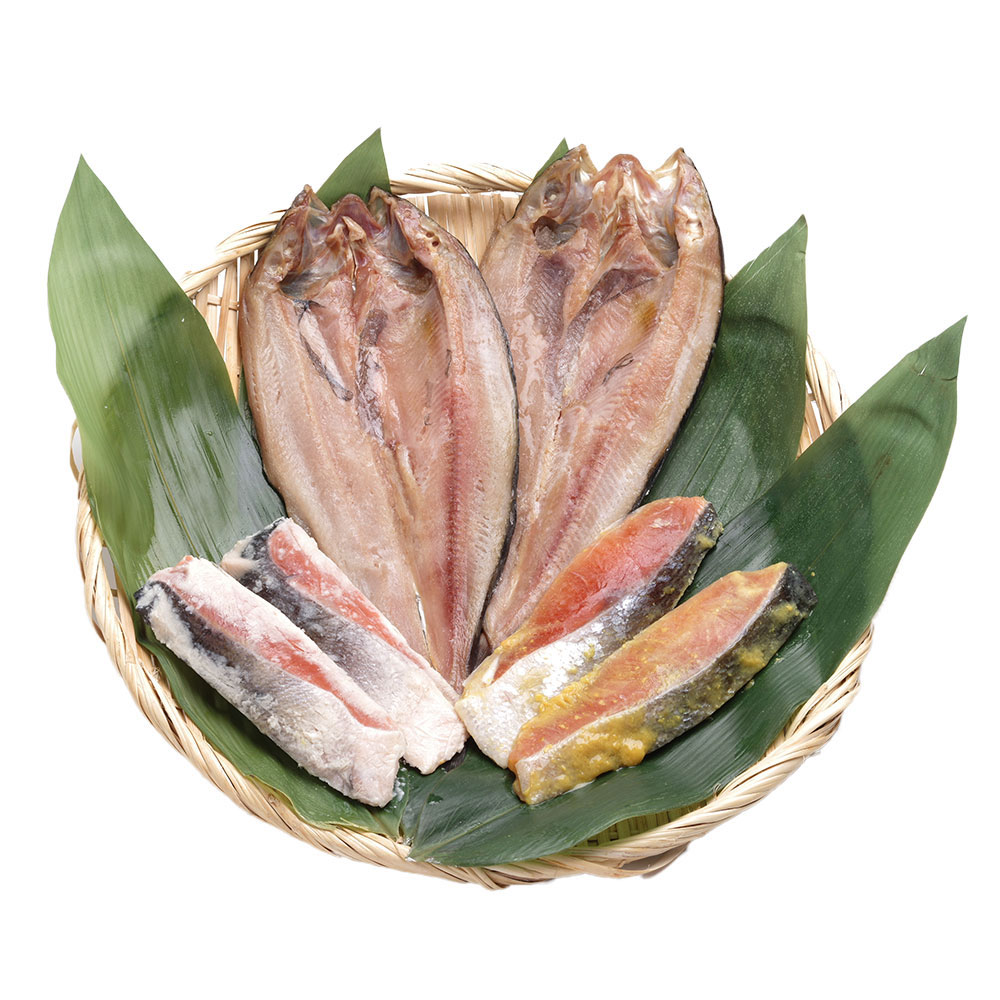 【送料無料※北海道・沖縄等一部地域除く】 北海道 ほっけと漬魚8切セット （秋鮭 西京漬）