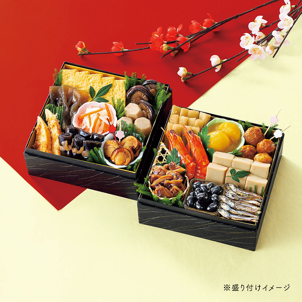 【送料無料※北海道・沖縄等一部地域除く】12月30日お届け和風おせちセット紅梅 16品【2～3人前】（※キャンセル・変更不可・着日指定不可）