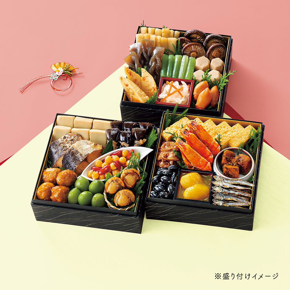 【送料無料※北海道・沖縄等一部地域除く】12月30日お届け和風おせちセット葵 22品【3～5人前】（※キャンセル・変更不可・着日指定不可）